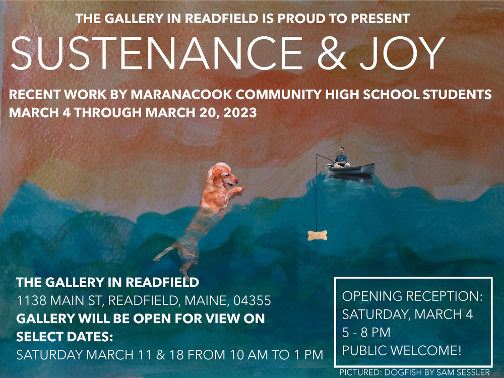 Art show announcement for student show starting 3/4/23