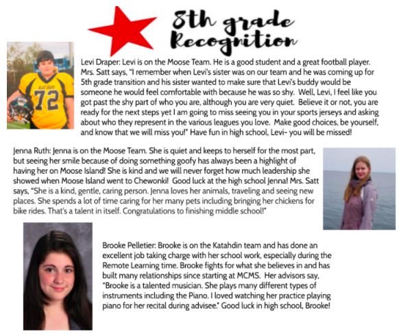 Eighth Grade Recognition