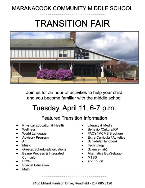 5th Grade Transition Fair