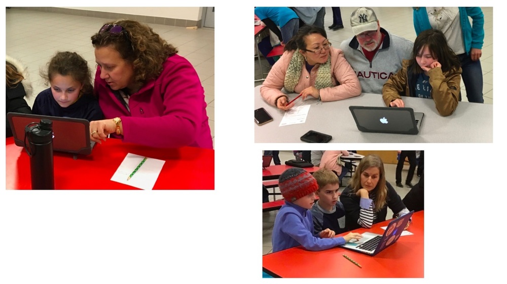 Manchester students and parents coding together!