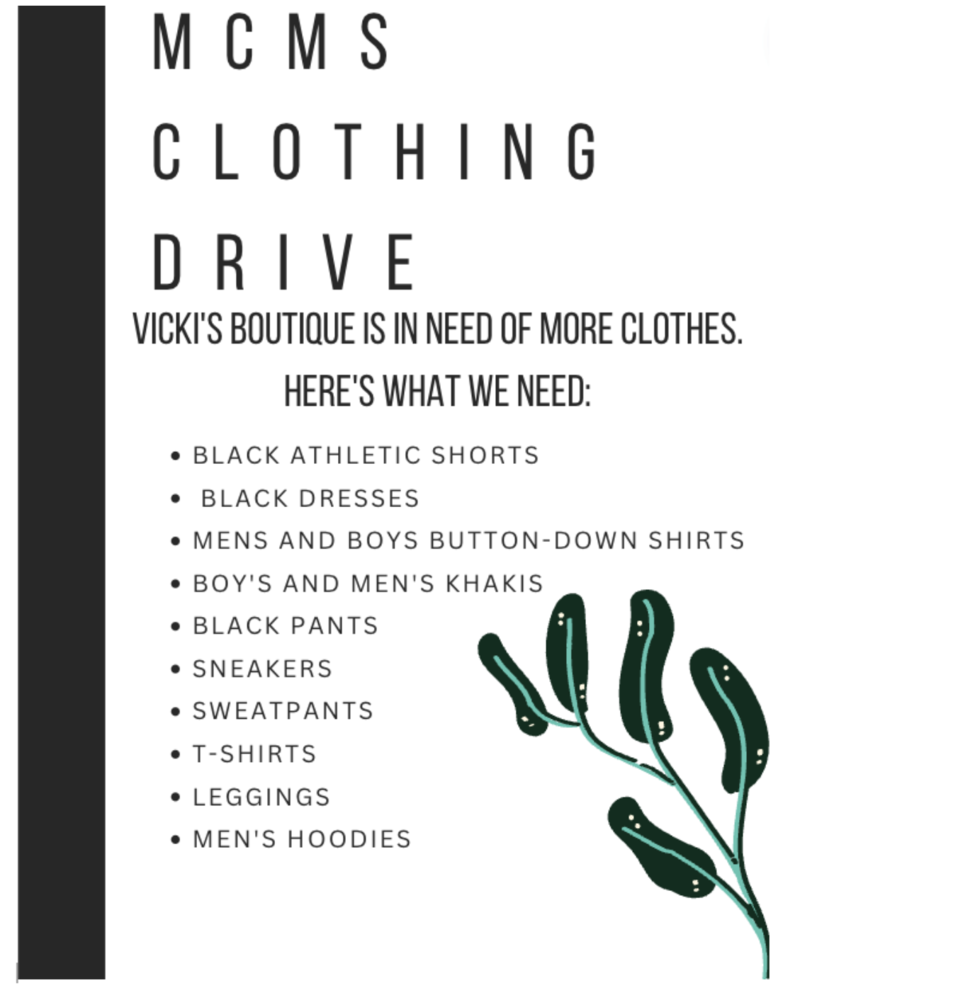 clothing drive poster
