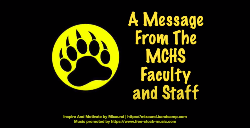 A Message from the MCHS Faculty & Staff