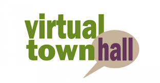 Virtual Town Hall Agenda and log in information