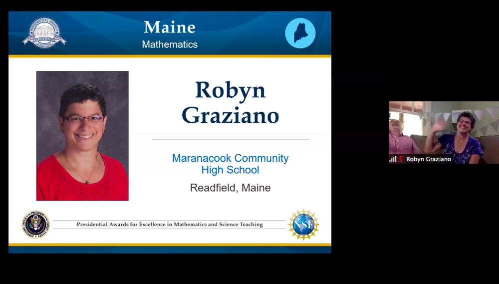 Math Presidential Award Winner--Robyn Graziano!