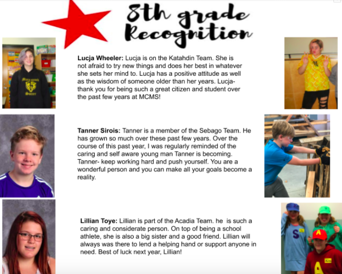 Eighth Grade Recognition