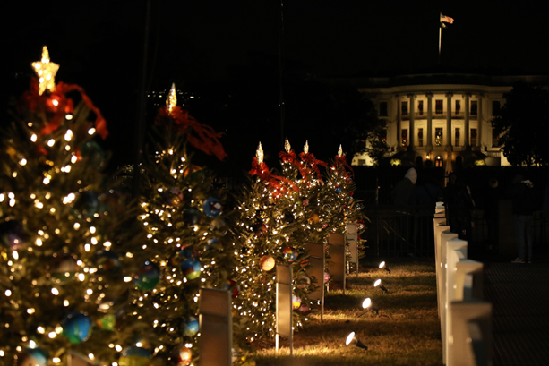 RSU 38 Students ornaments decorate National Christmas Tree Display