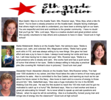 Eighth Grade Recognition