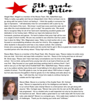 Eighth Grade Recognition