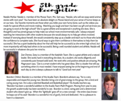 Eighth Grade Recognition