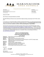 RSU 38 Superintendent Budget Statement 1