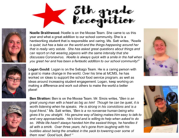 Eighth Grade Recognition