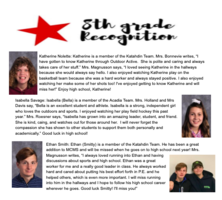 Eighth Grade Recognition
